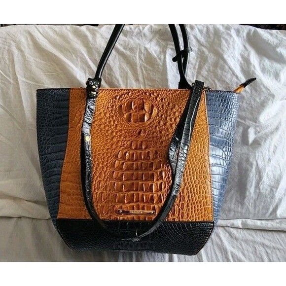 Brahmin Women's Large Leather Tote - Tri-color Boho - Picture 9 of 12